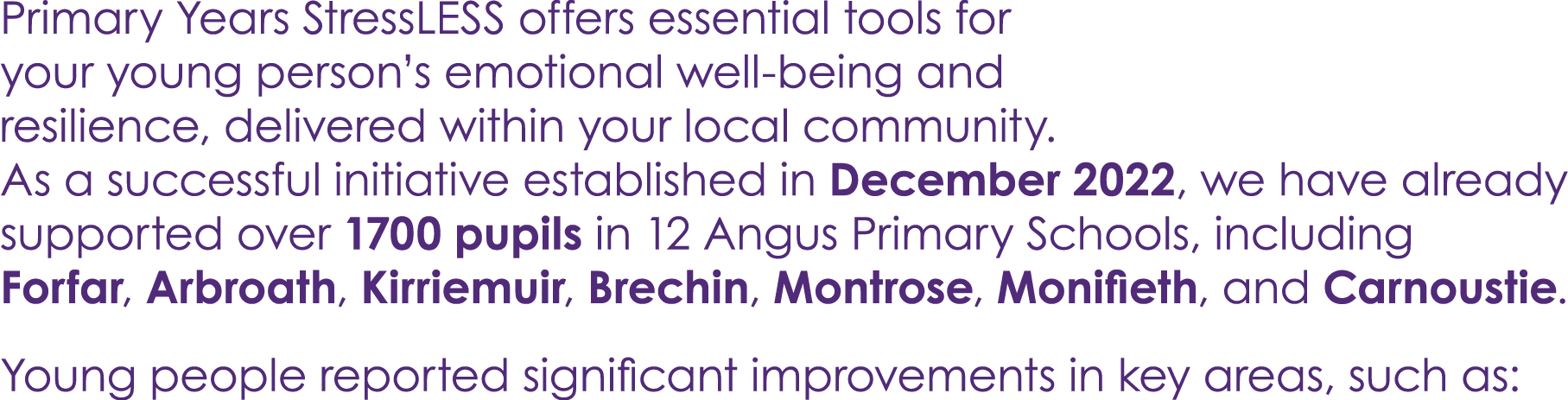 Primary Years StressLESS offers essential tools for your young person’s emotional well being and resilience, delivere...