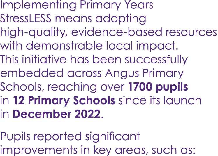 Implementing Primary Years StressLESS means adopting high quality, evidence based resources with demonstrable local i...